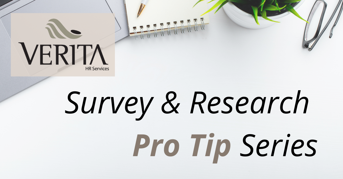 Verita Survey and Research Pro Tip Banner